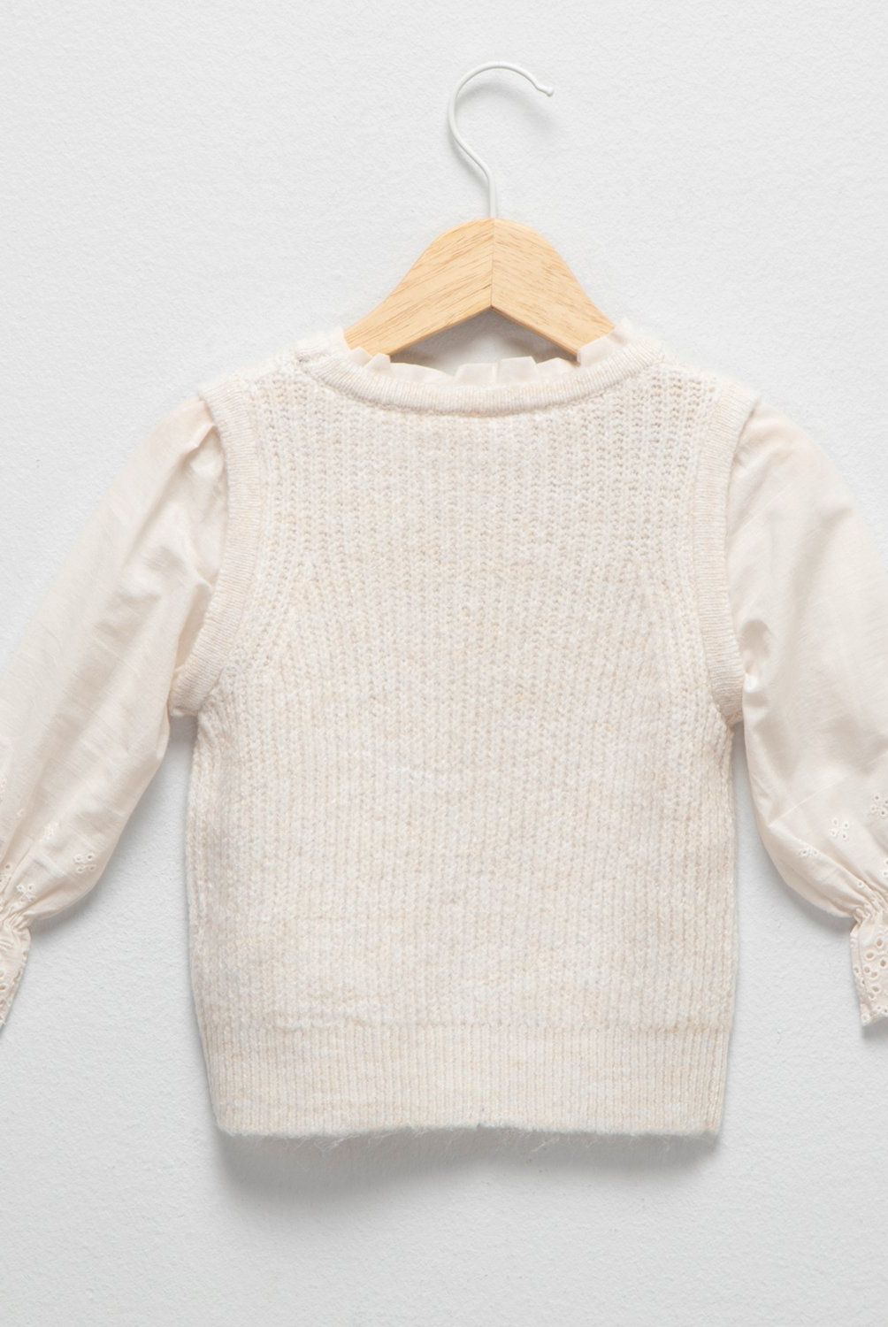 YAMP - Sweater Yamp con Chaleco Acrílico Manga Larga Bebé Niña