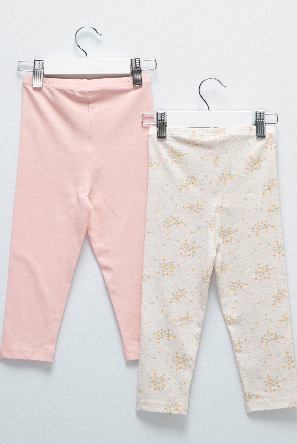 YAMP - Calzas Yamp Pack de 2 Algodón Estampado Bebé Niña