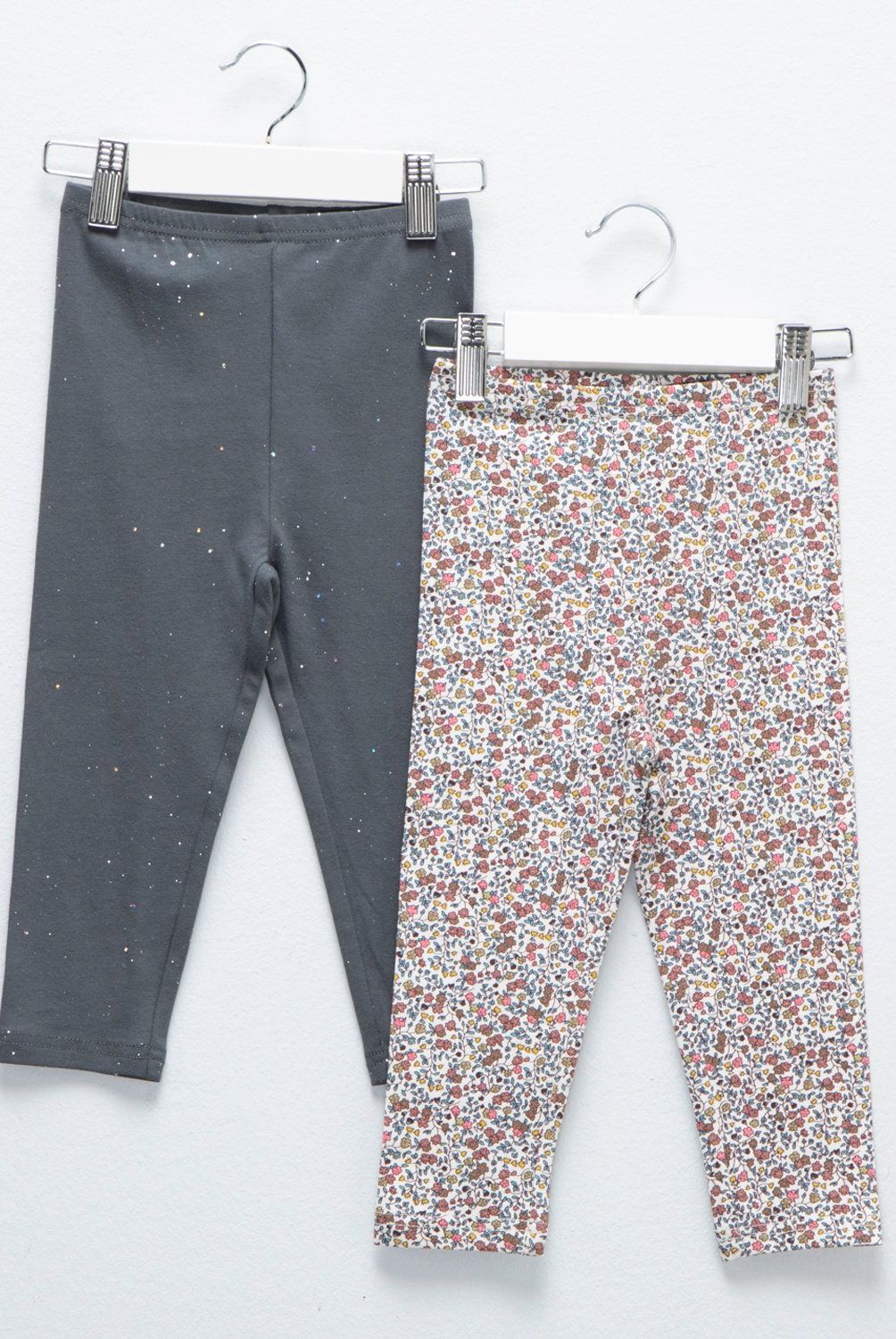 YAMP - Calzas Yamp Pack de 2 Algodón Estampado Bebé Niña