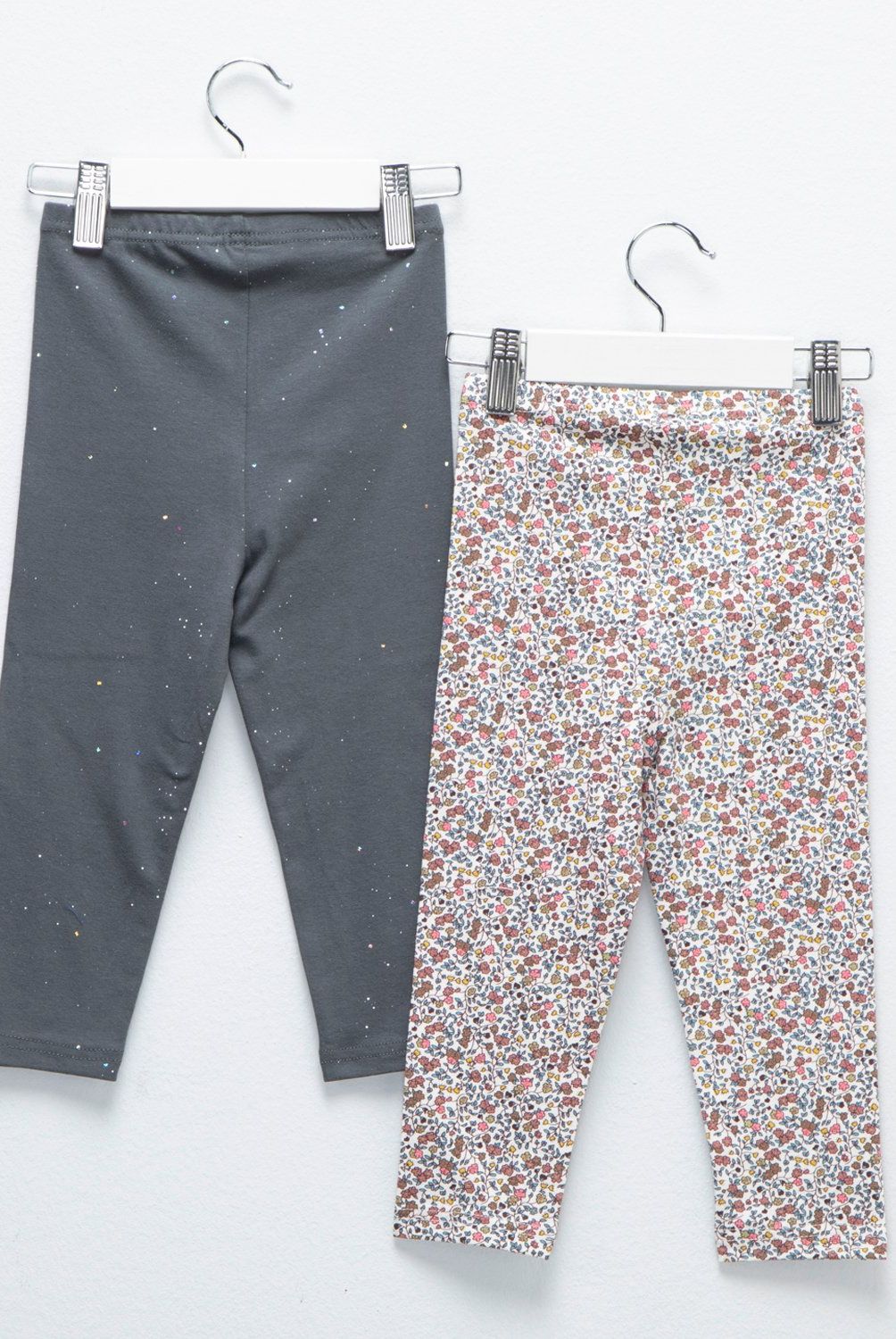 YAMP - Calzas Yamp Pack de 2 Algodón Estampado Bebé Niña