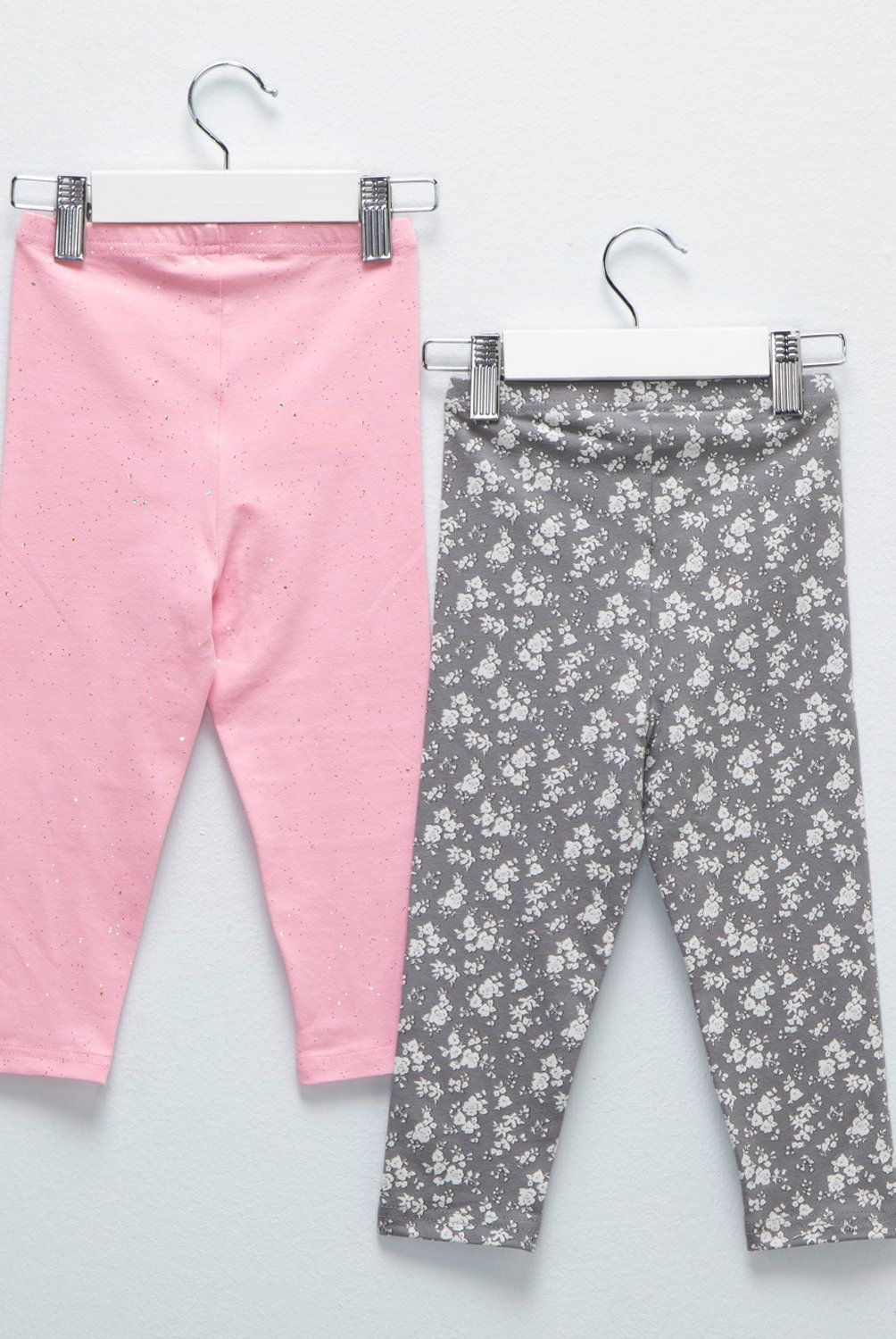 YAMP - Calzas Yamp Pack de 2 Algodón Estampado Bebé Niña