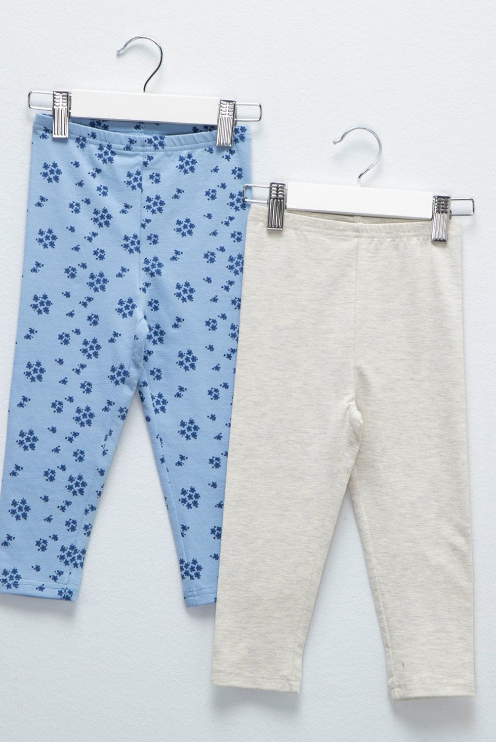 YAMP - Calzas Yamp Pack de 2 Algodón Estampado Bebé Niña