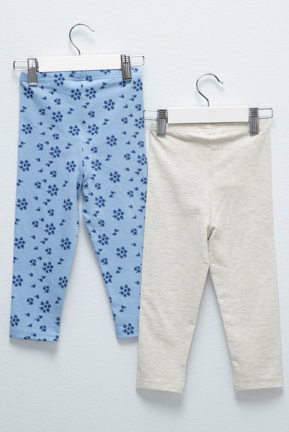 YAMP - Calzas Yamp Pack de 2 Algodón Estampado Bebé Niña