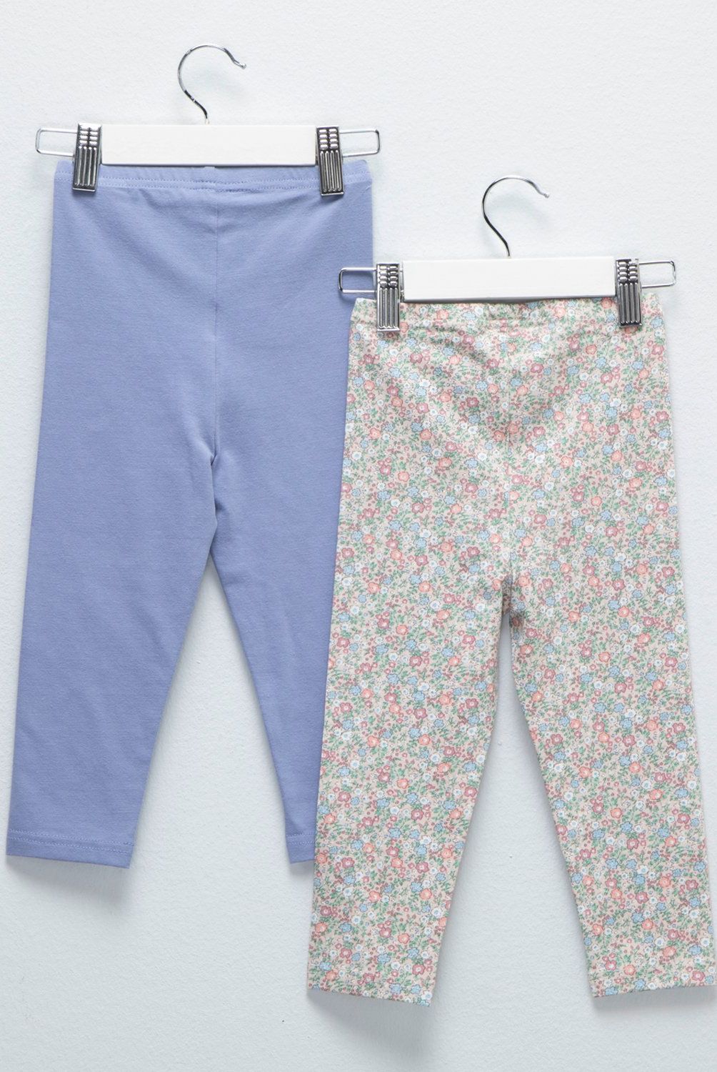 YAMP - Calzas Yamp Pack de 2 Algodón Estampado Bebé Niña