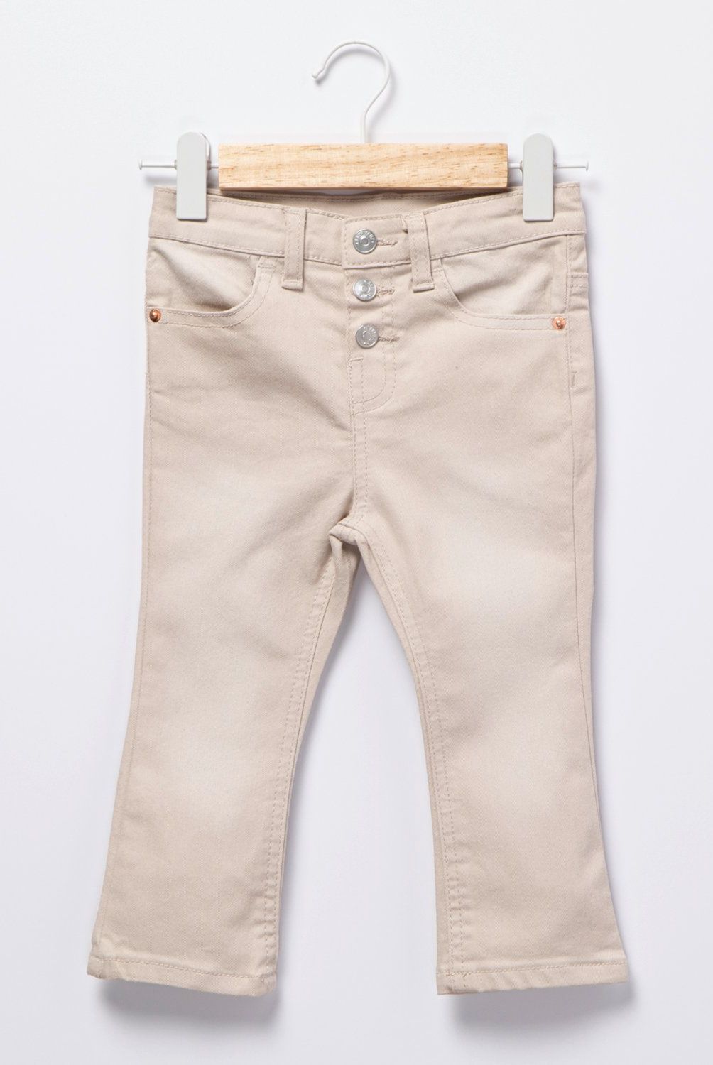 YAMP - Pantalón Casual Flare Yamp Bebé Niña Algodón Gris
