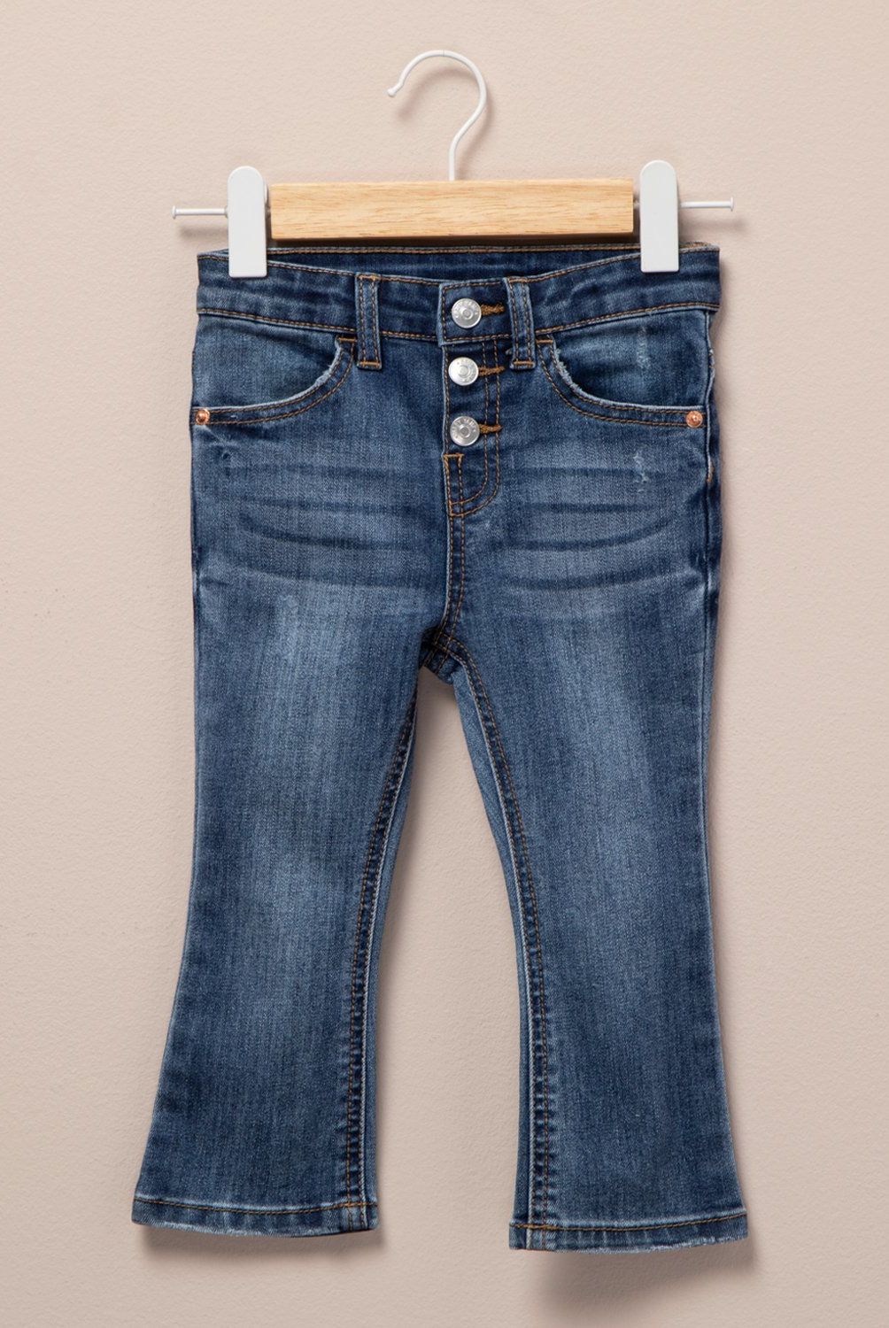 YAMP - Pantalón Casual Flare Yamp Bebé Niña Algodón Gris