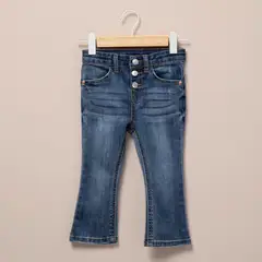 YAMP - Pantalón Casual Flare Bebé Niña Algodón Gris