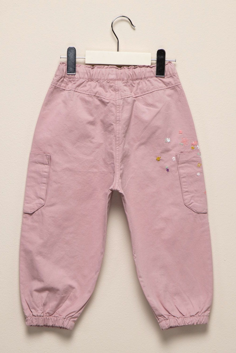 YAMP - Pantalón Cargo Yamp Bebé Niña 100% Algodón Diseño Floral