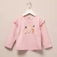 YAMP - Polera Manga Larga Algodón Bebé Niña Estampada