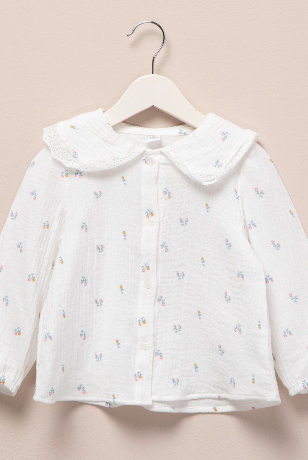 YAMP - Blusa Manga Larga Algodón Estampado Floral Bebé Niña Yamp