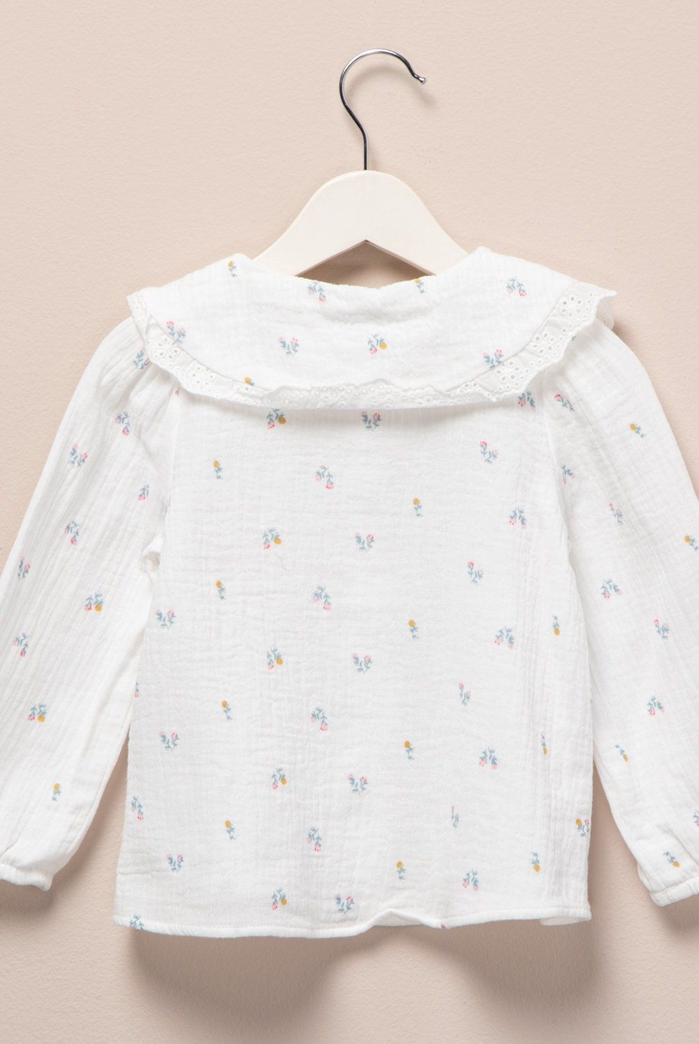 YAMP - Blusa Manga Larga Algodón Estampado Floral Bebé Niña Yamp
