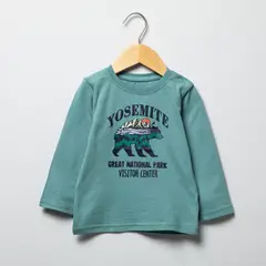 YAMP - Polera Manga Larga Estampada Bebé Niño Algodón