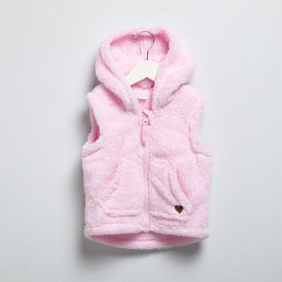 Imagen 2 del producto Polerón Peludo Sin Mangas Bebé Niña