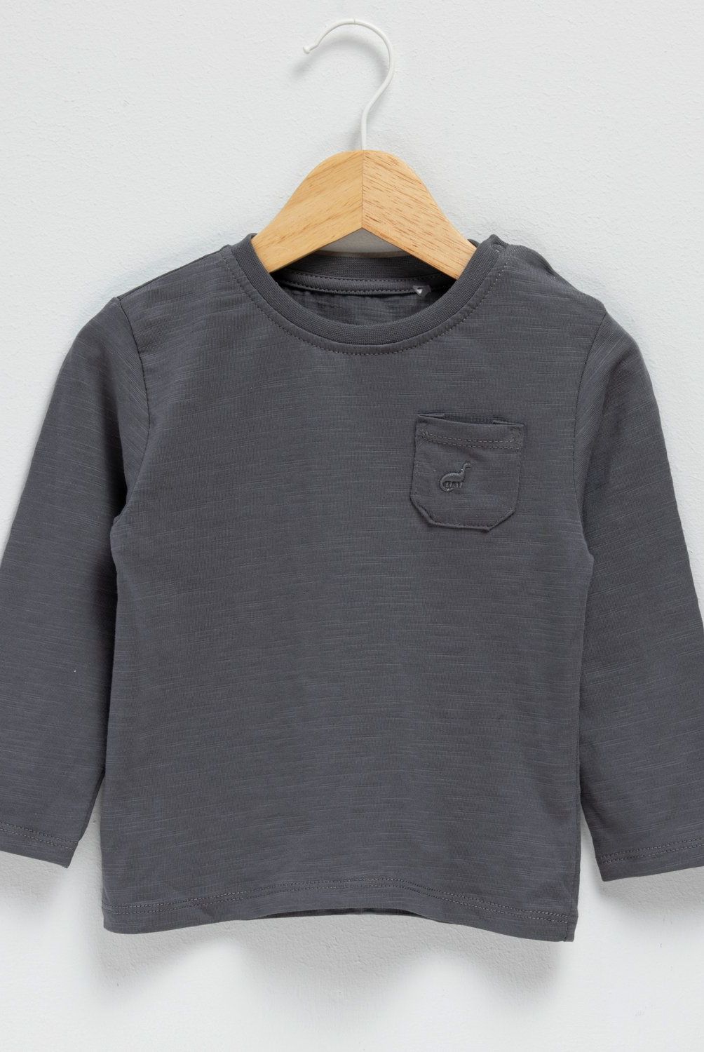 YAMP - Polera Manga Larga Yamp Bebé Niño Algodón Diseño Liso