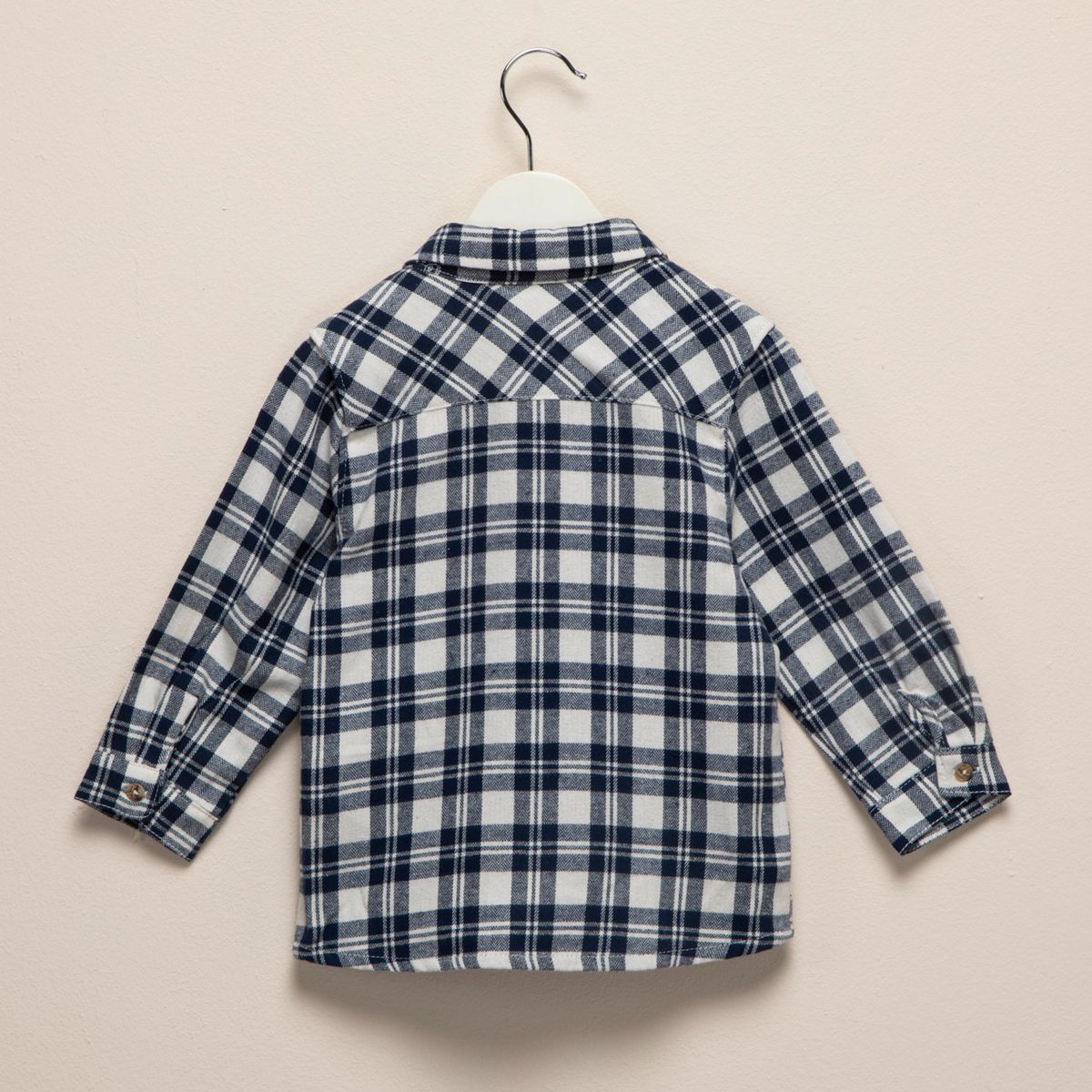 YAMP - Camisa a Cuadros Yamp Bebé Niño Manga Larga Algodón