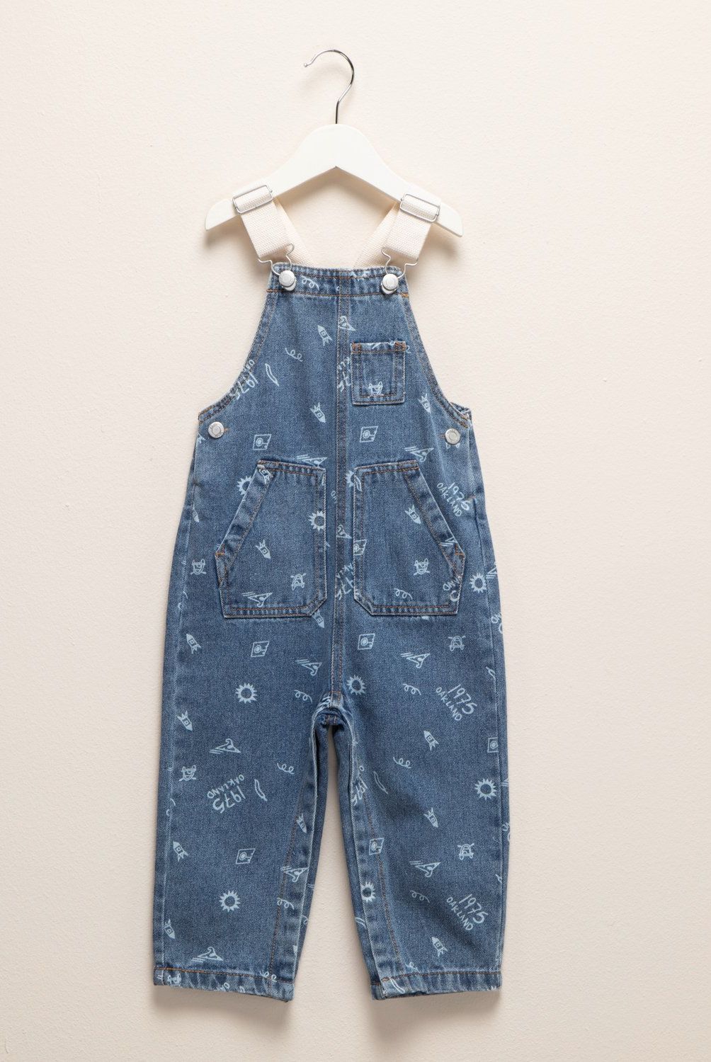 YAMP - Jardinera Yamp Casual 100% Algodón Bebé Niño Estampada
