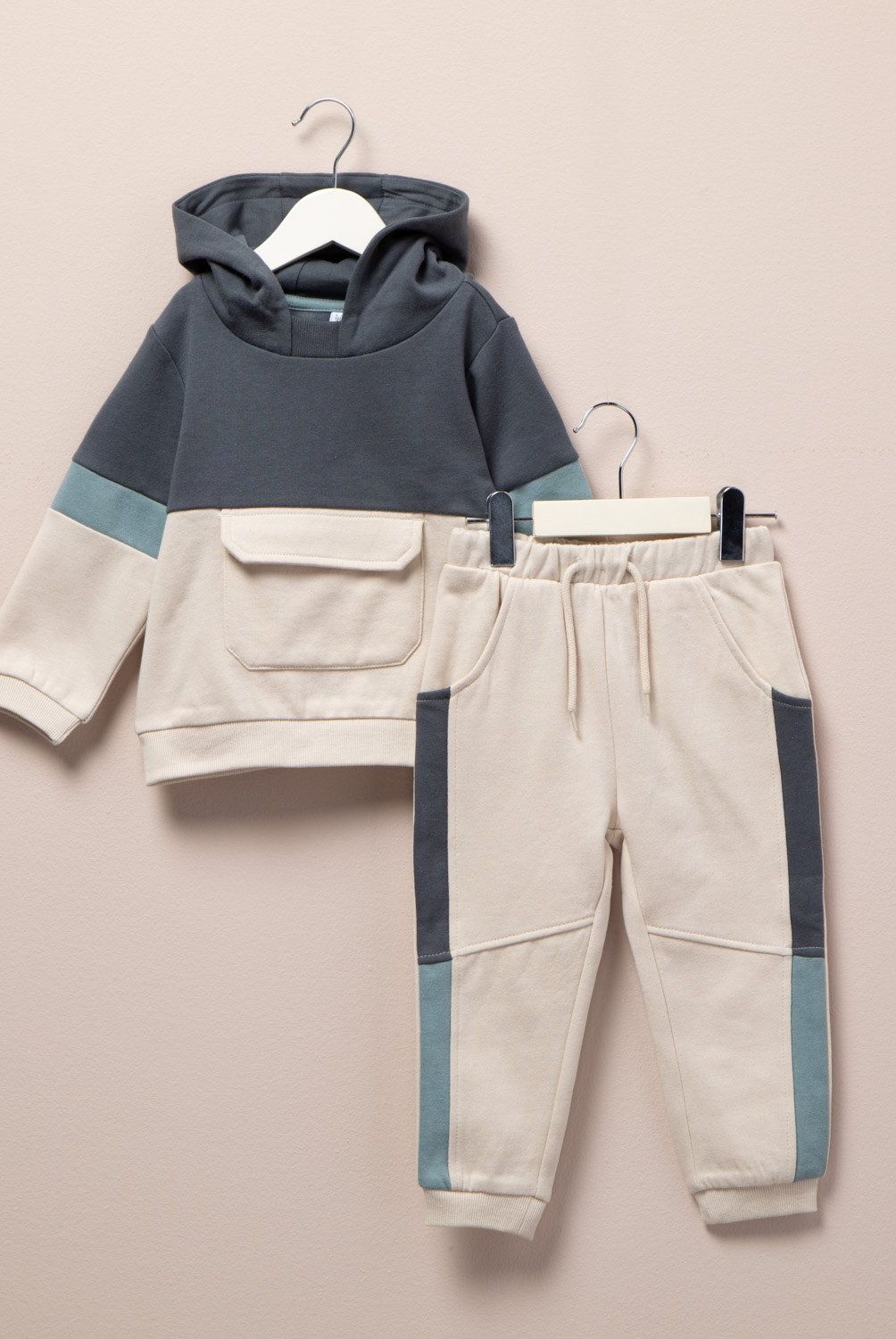 YAMP - Conjunto Yamp Casual Algodón Bebé Niño con Capucha