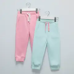 YAMP - Pack De 2 Pantalones De Buzo para Bebé Niña