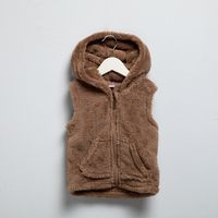 Polerón Peludo Sin Mangas Bebé Niño