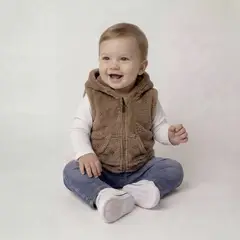 YAMP - Polerón Peludo Sin Mangas Bebé Niño