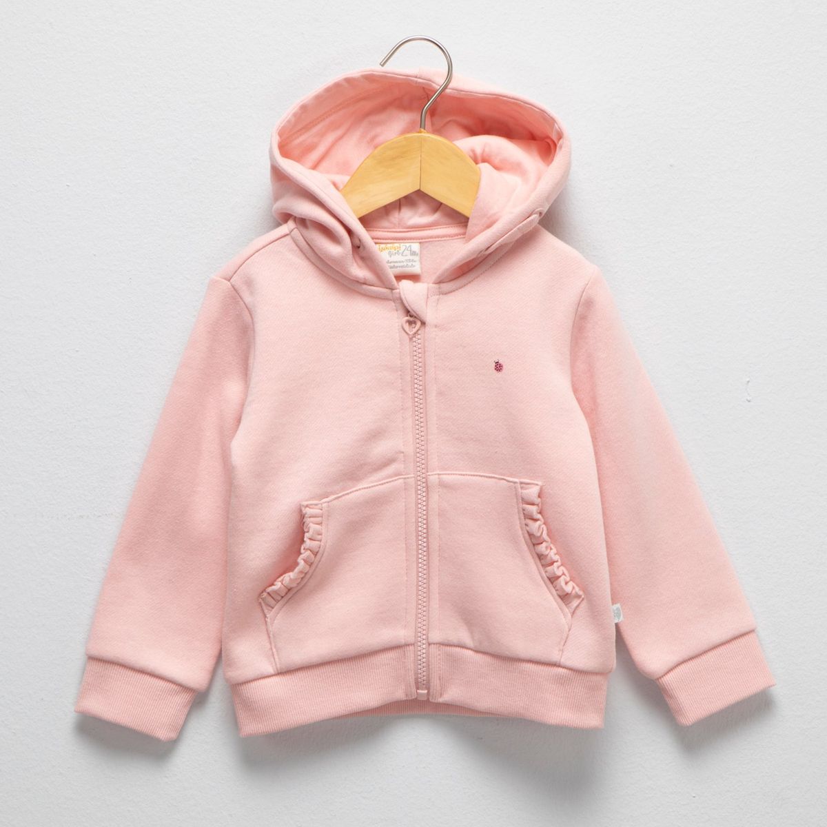 YAMP - Polerón Yamp Casual Manga Larga Algodón Bebé Niña con Gorro