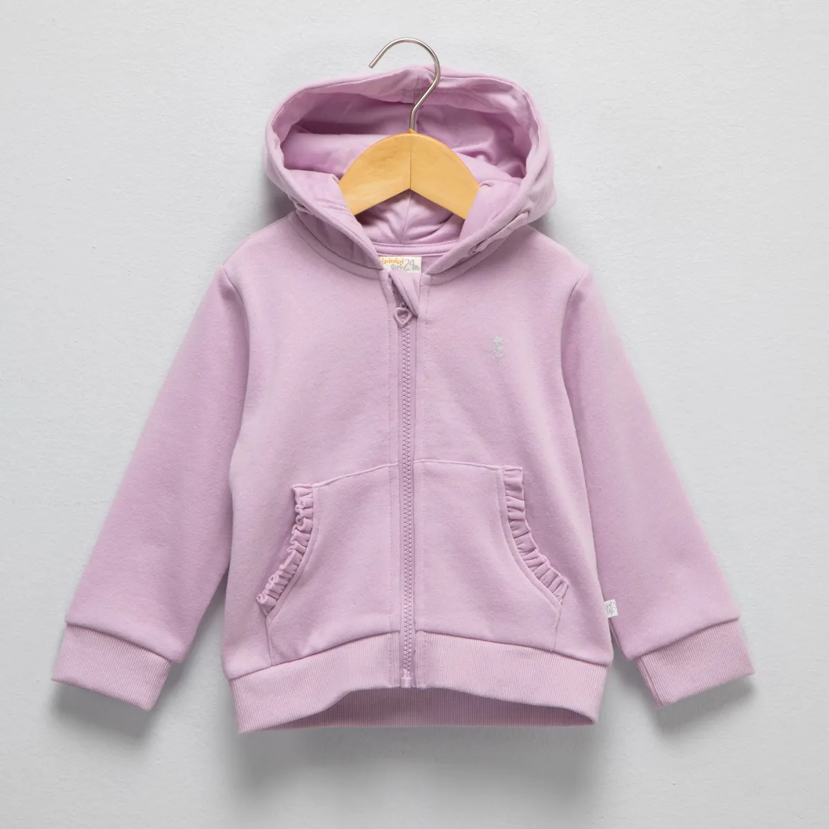 YAMP - Polerón Yamp Casual Manga Larga Algodón Bebé Niña con Gorro