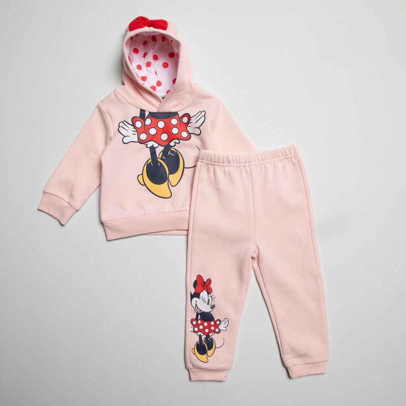MINNIE - Conjunto Poleron Más Buzo Bebé Niña  Minnie