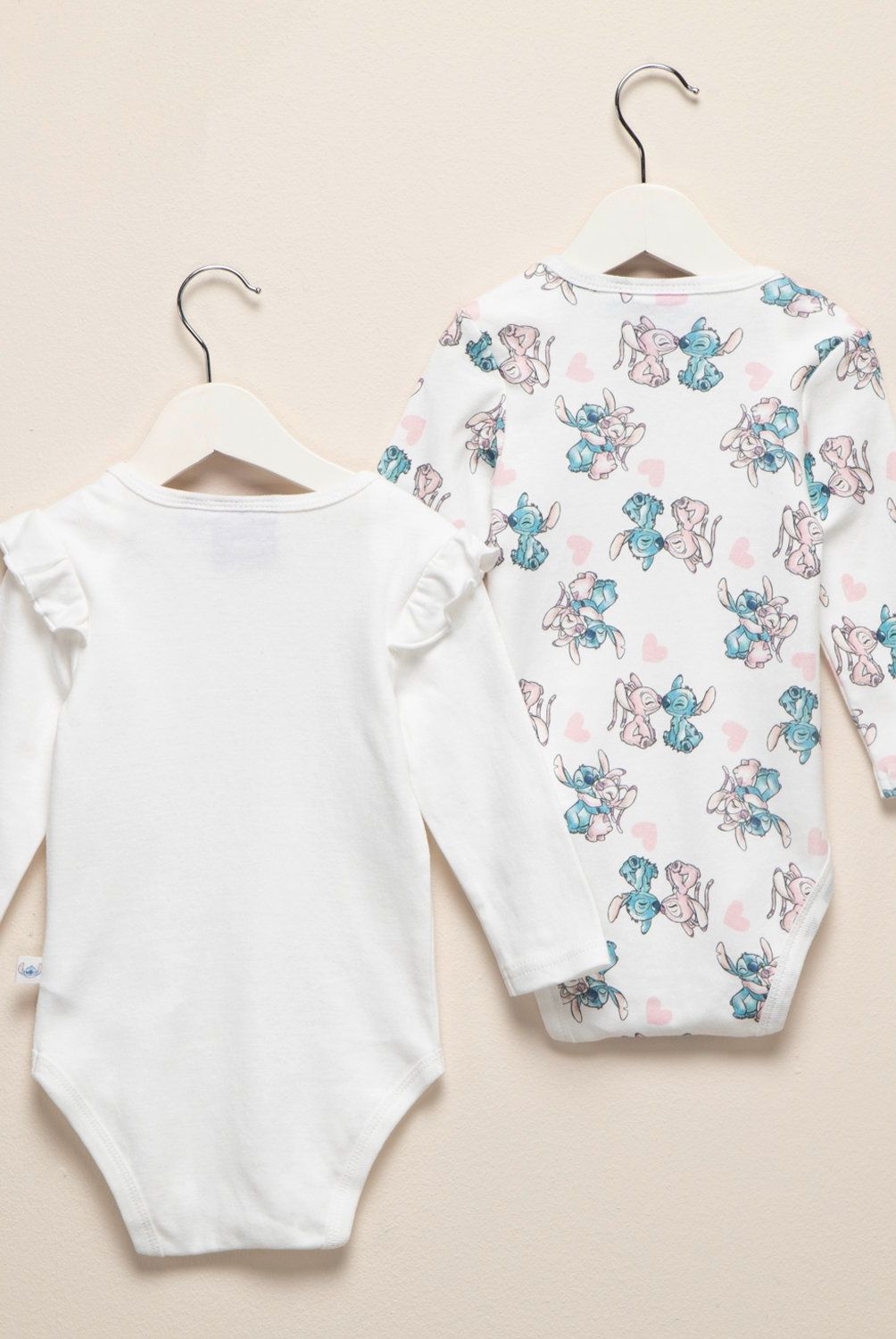 LILO & STITCH - Pack De 2 Bodys Algodón Bebé Niña Lilo & Stitch