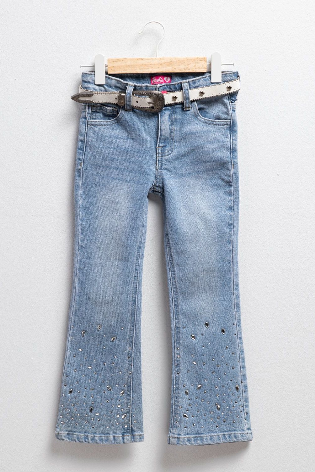 BARBIE - Jeans Con Cinturón Niña Barbie