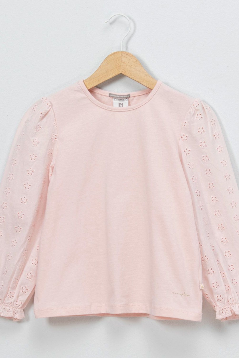 CONIGLIO - Polera Manga Larga Niña Coniglio Algodón Bordado