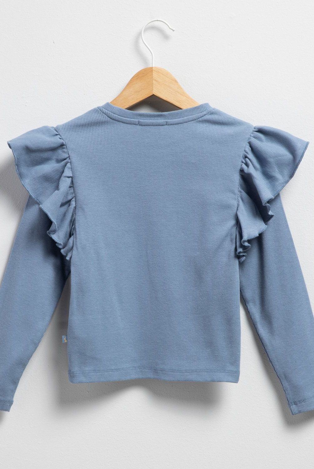 CONIGLIO - Polera Manga Larga Coniglio Algodón Niña con Volantes