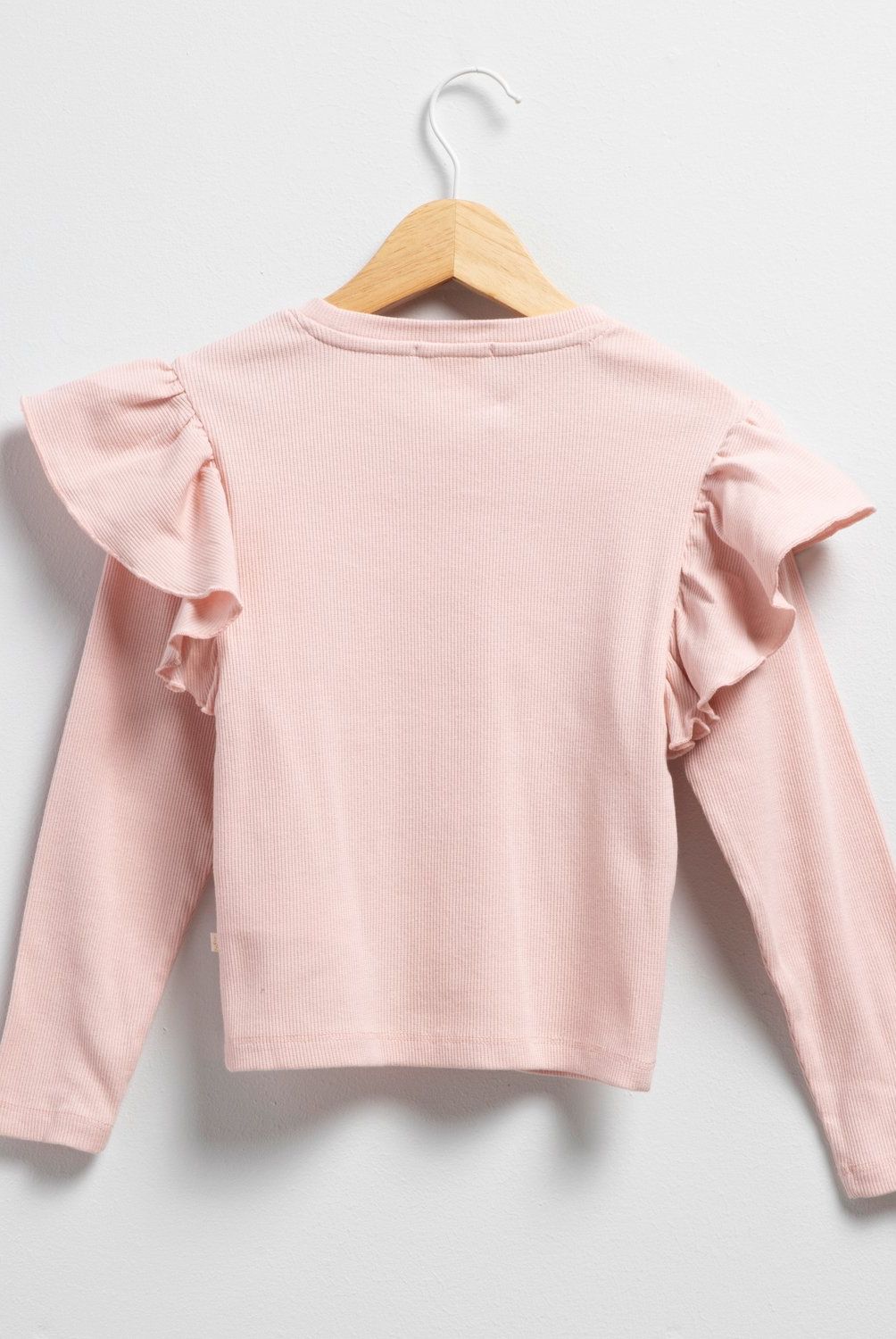 CONIGLIO - Polera Manga Larga Coniglio Algodón Niña con Volantes