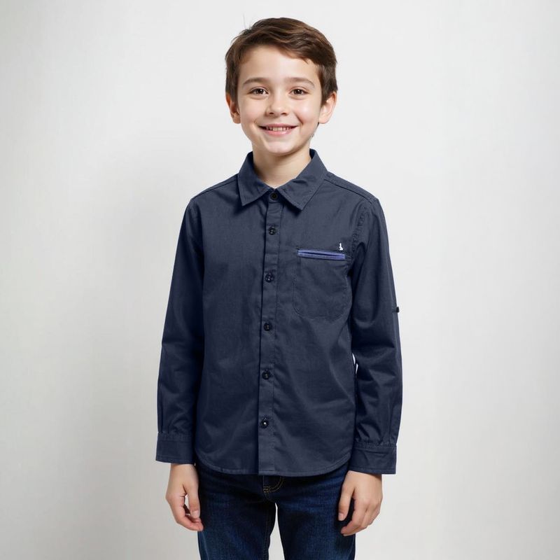 CONIGLIO - Camisa Coniglio Manga Larga Algodón Niño