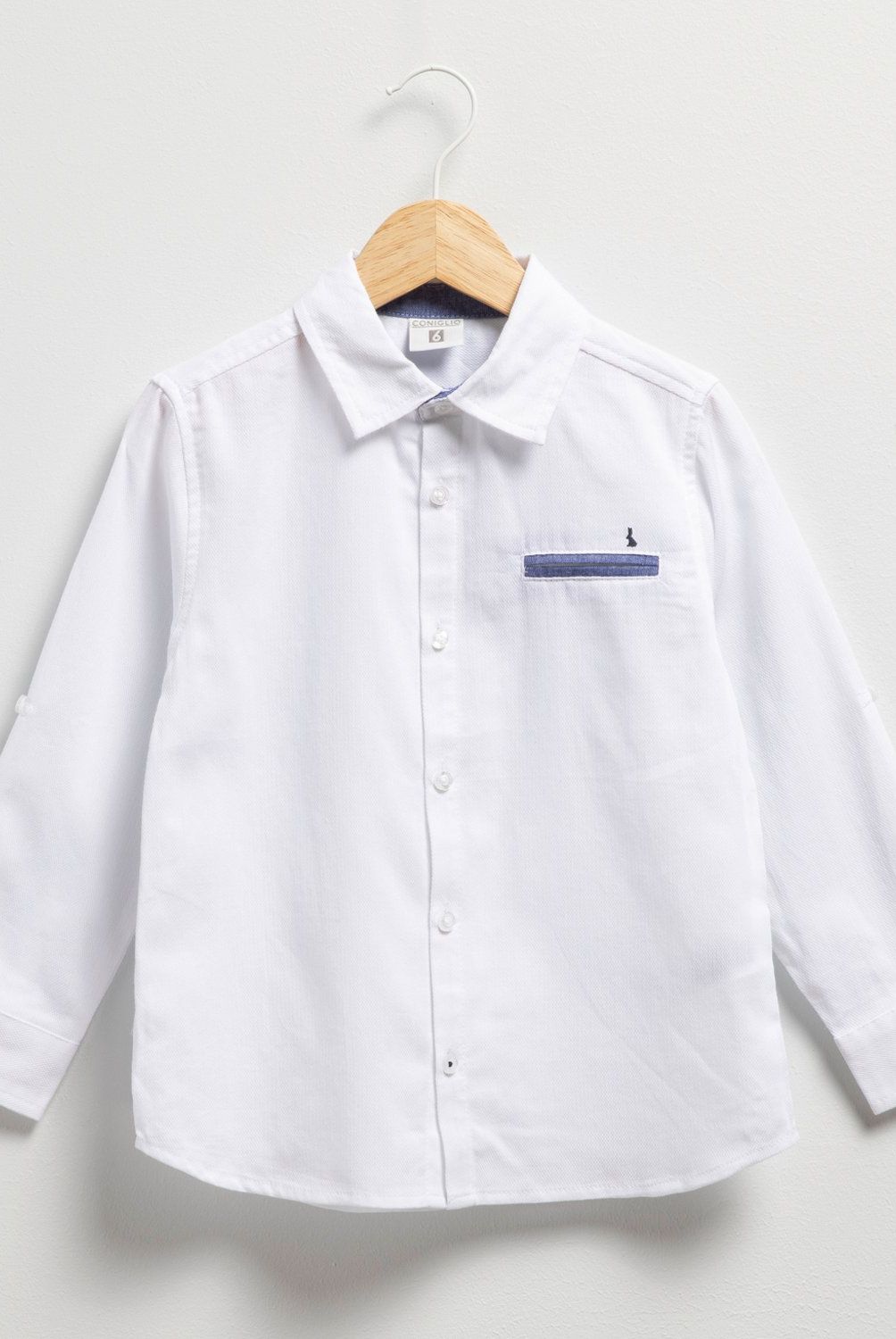 CONIGLIO - Camisa Coniglio Manga Larga Algodón Niño
