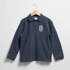 CONIGLIO - Polera Manga Larga Algodón Niño Diseño Liso