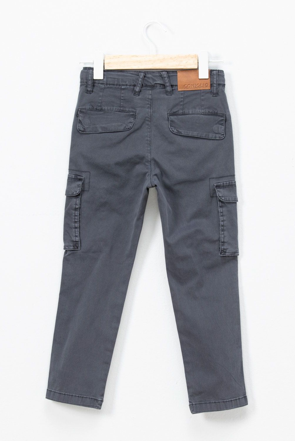 CONIGLIO - Pantalón Cargo Coniglio Algodón Niño Tiro Medio