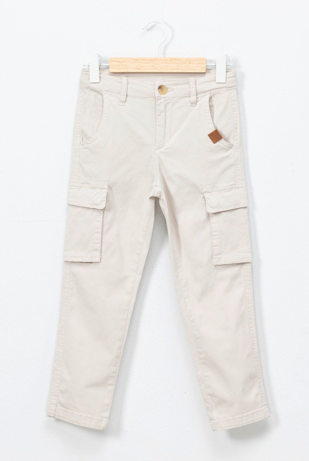 CONIGLIO - Pantalón Cargo Coniglio Algodón Niño Tiro Medio
