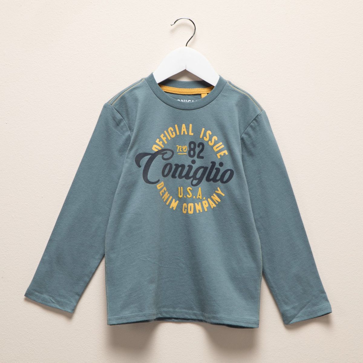 CONIGLIO - Polera Manga Larga Coniglio Algodón Estampada Niño