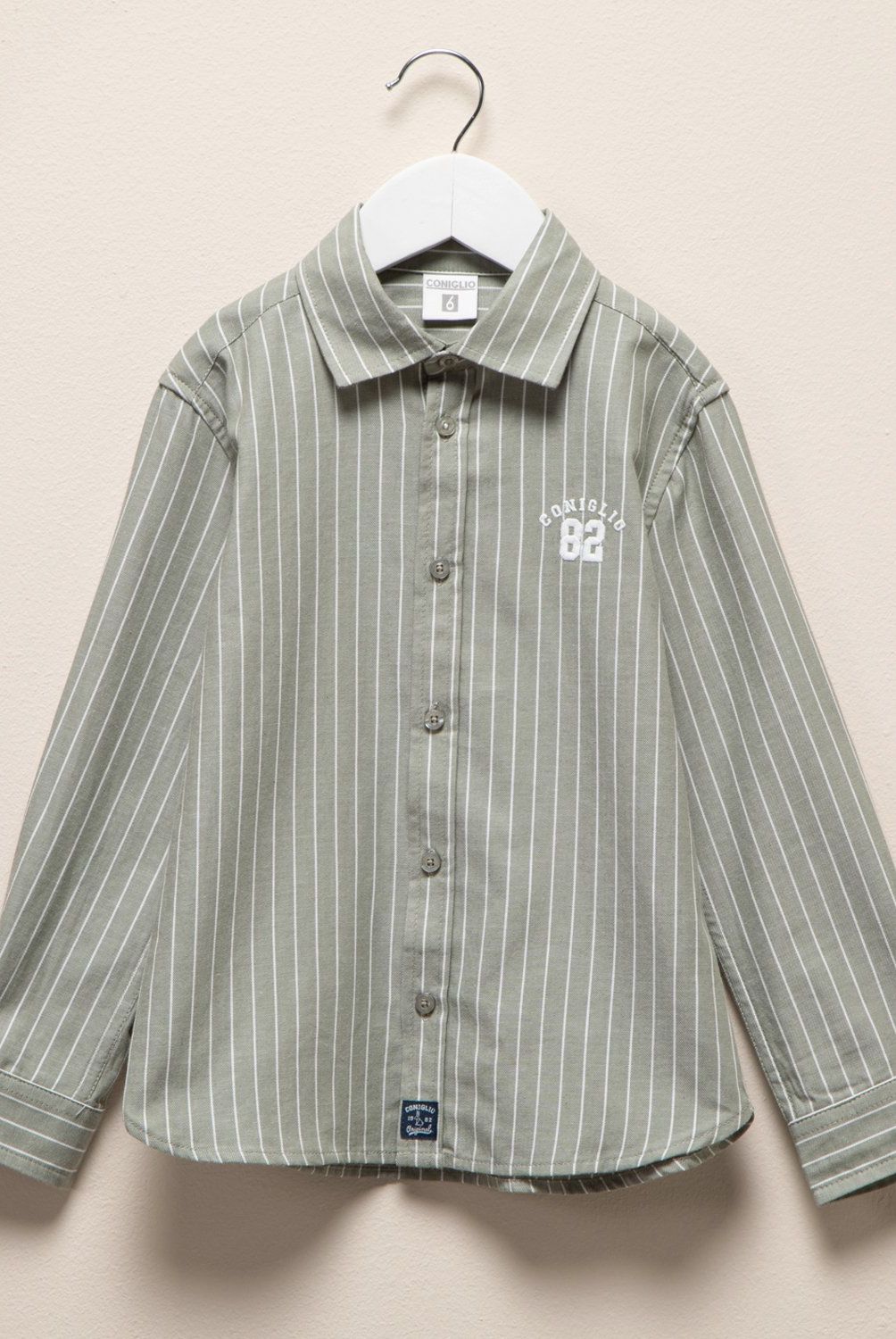 CONIGLIO - Camisa Coniglio Manga Larga Algodón Niño Diseño Cuadros