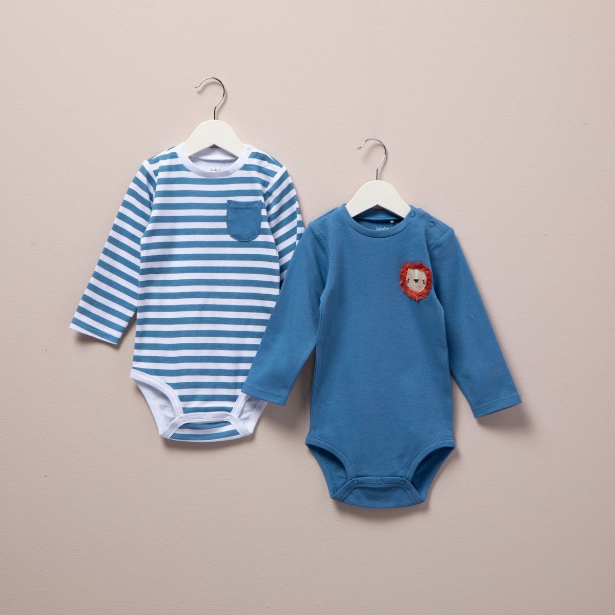 YAMP - Pack De 2 Bodys Yamp Algodón Manga Larga Bebé Niño