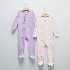 YAMP - Pack 2 Pijamas de Algodón Bebé Niña