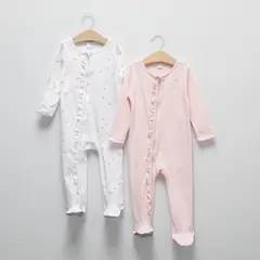 YAMP - Pack 2 Pijamas de Algodón Bebé Niña