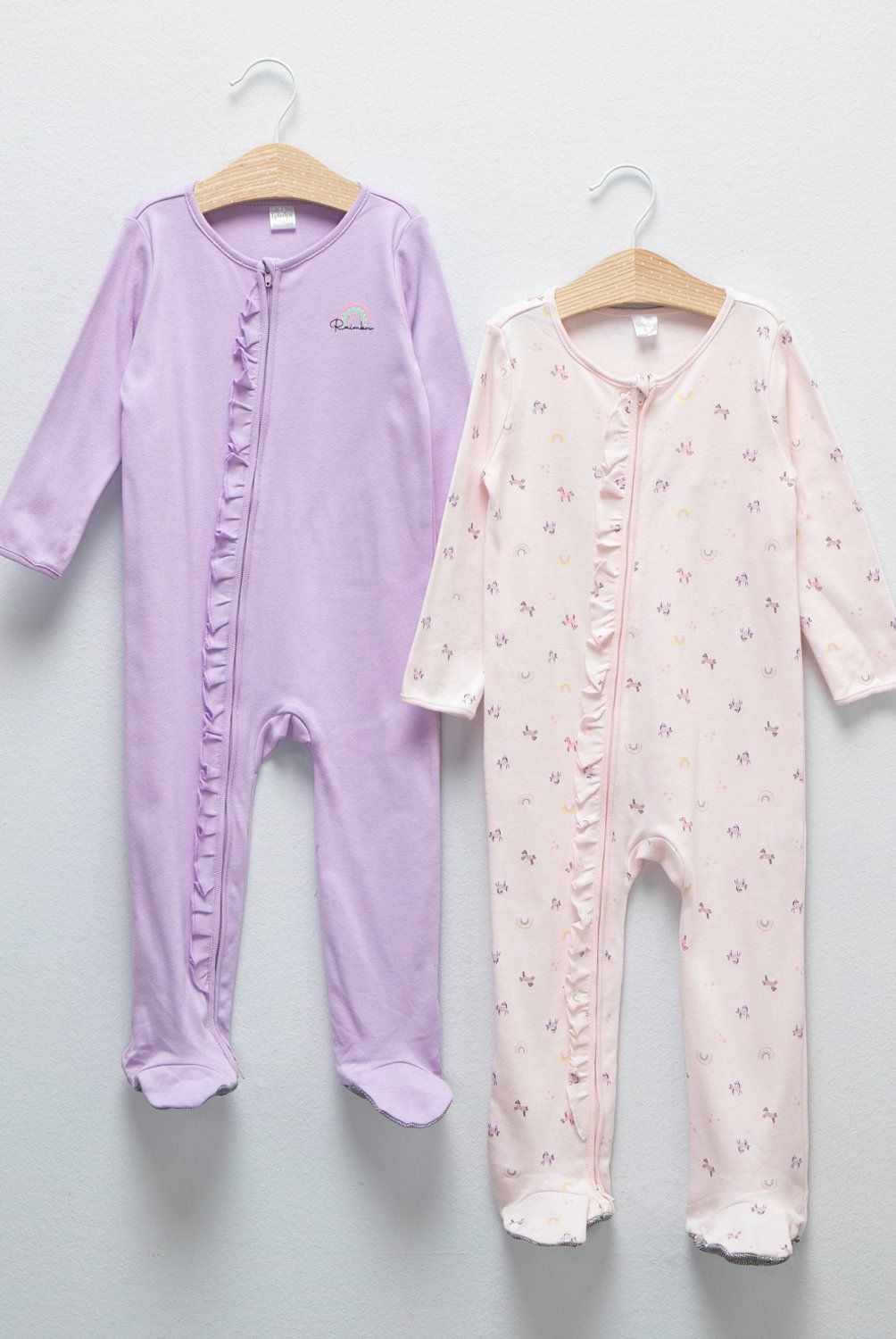 YAMP - Set de Pijamas Yamp Bebé Niña Algodón Pack 2
