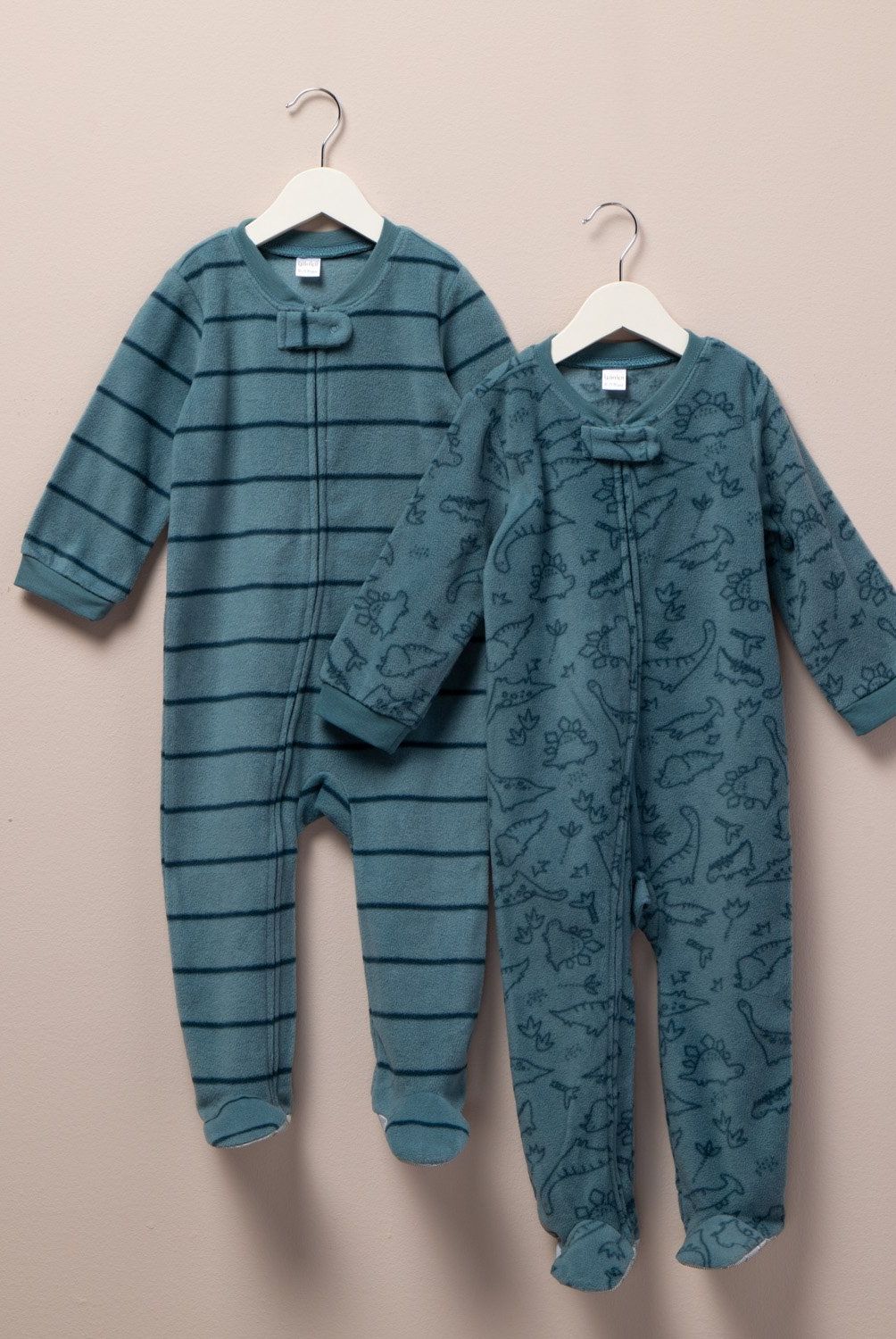 YAMP - Pack de 2 Pijamas Yamp Polar Bebé Niño Manga Larga