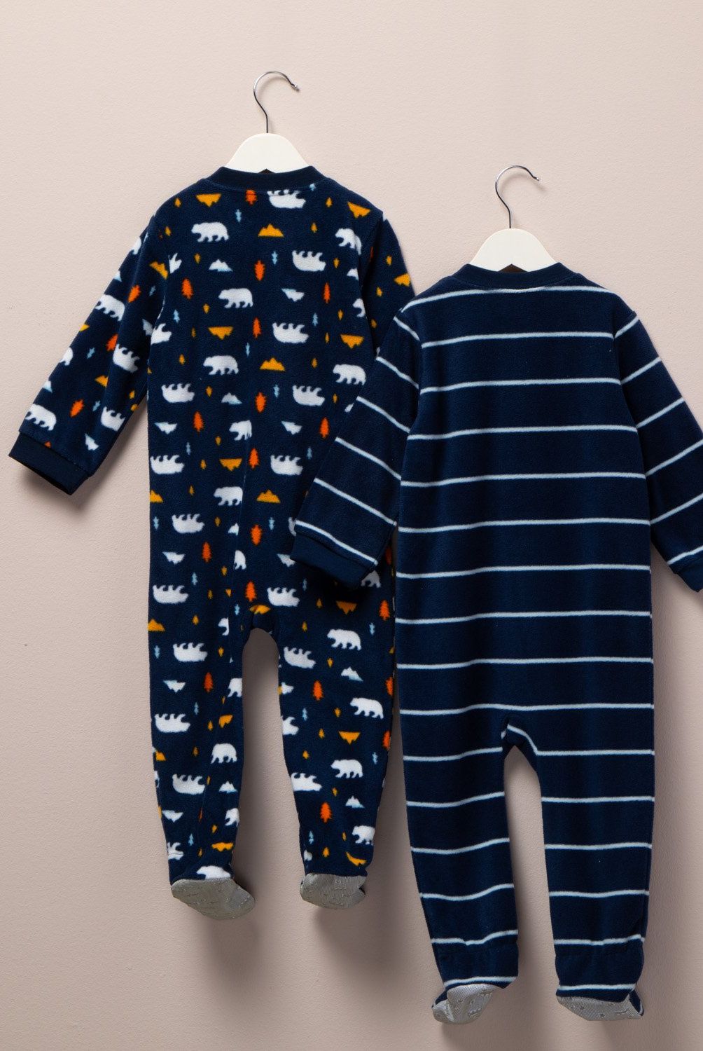 YAMP - Pack de 2 Pijamas Yamp Polar Bebé Niño Manga Larga
