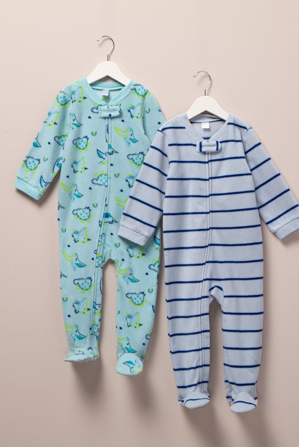 YAMP - Pack de 2 Pijamas Yamp Polar Bebé Niño Manga Larga