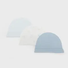 YAMP - Gorro Bebé Niño Pack De 3 Unidades Algodón