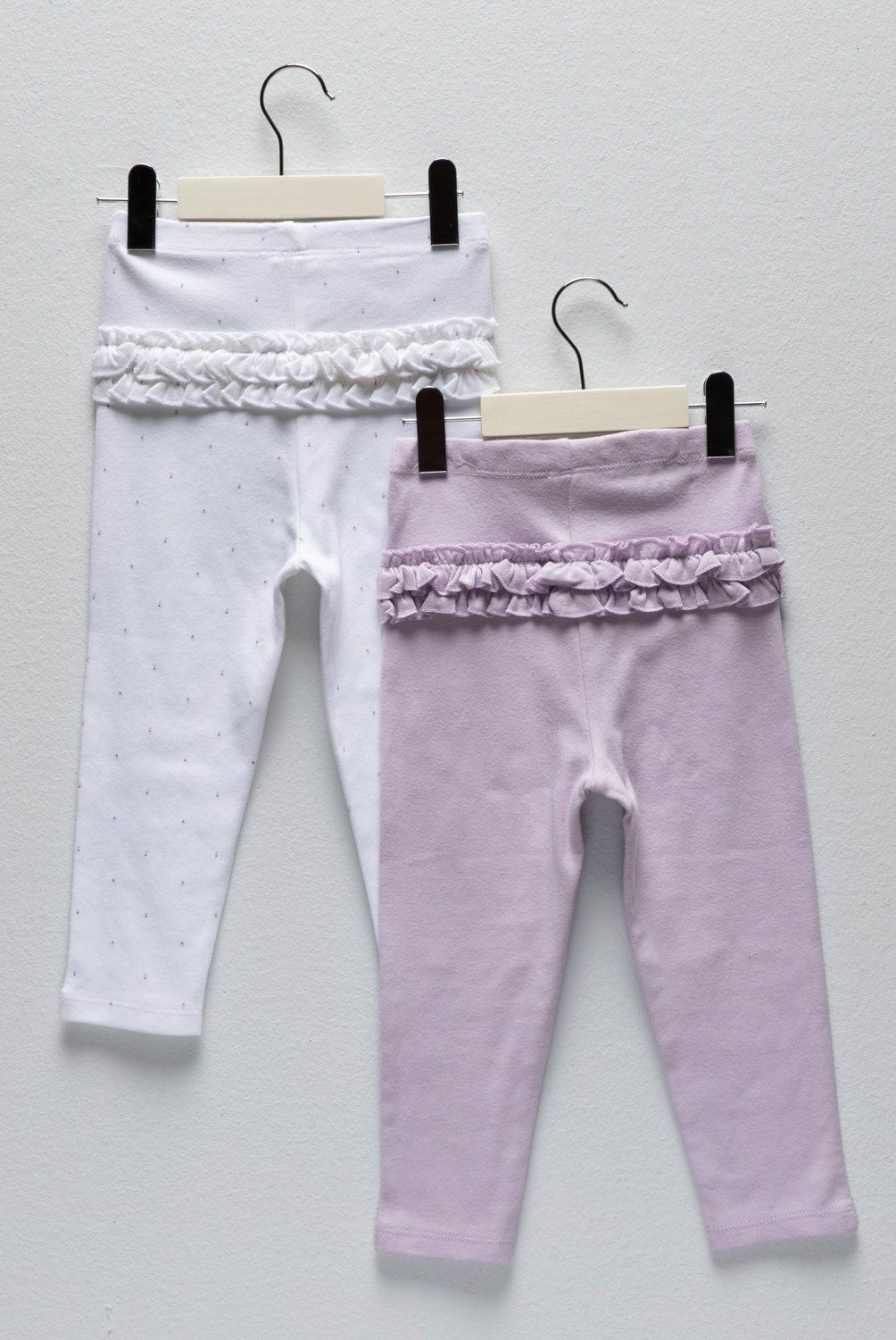 YAMP - Set de Pantalones Yamp Bebé Niña Casual Algodón Pack de 2