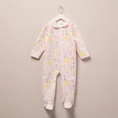YAMP - Enterito Casual Bebé Niña Algodón Manga Larga Floral