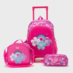 YAMP - Set Mochila con Ruedas Unisex Estampada